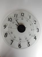 horloge murale horloge murale cadran en verre chiffres noirs, Analogique, Enlèvement, Utilisé, Horloge murale