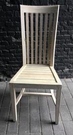 6 houten stoelen • landelijke stijl, Zo goed als nieuw, Ophalen