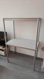 2 Tables Blanche Pieds en Métal, Maison & Meubles, Tables | Tables à manger, Quatre personnes, 50 à 100 cm, Comme neuf, Enlèvement