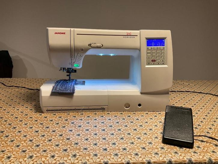 Janome horizon memory craft 8200 qc, Hobby en Vrije tijd, Naaimachines en Toebehoren, Zo goed als nieuw, Naaimachine, Janome, Ophalen