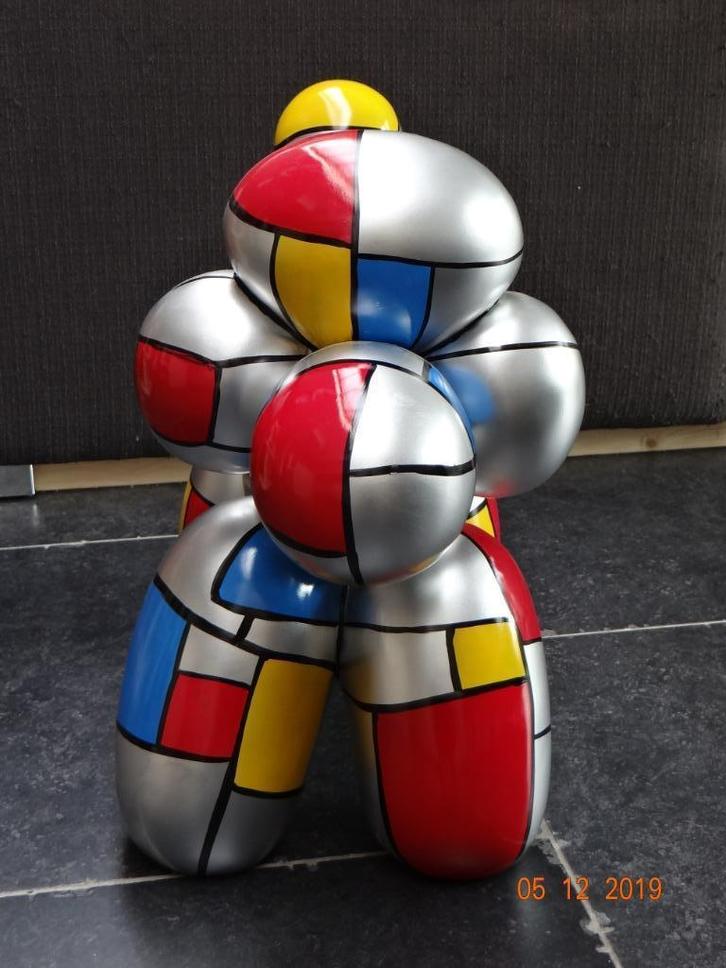 balloon dog mondriaan ( naar jef coons) prijsverlaging, Antiek en Kunst, Kunst | Designobjecten, Ophalen