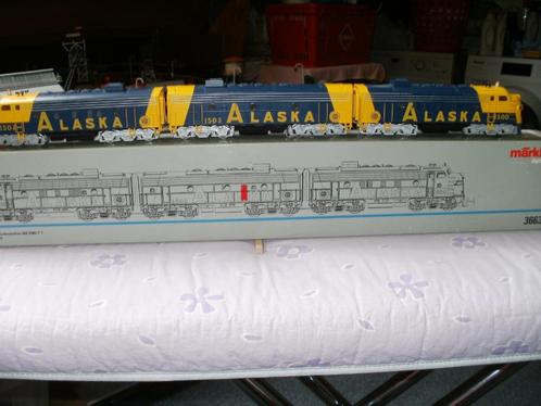 Marklin Ho Dig.ALASKA Diesellokomotief 3 delig  no 3663 F7, Hobby & Loisirs créatifs, Trains miniatures | HO, Comme neuf, Locomotive