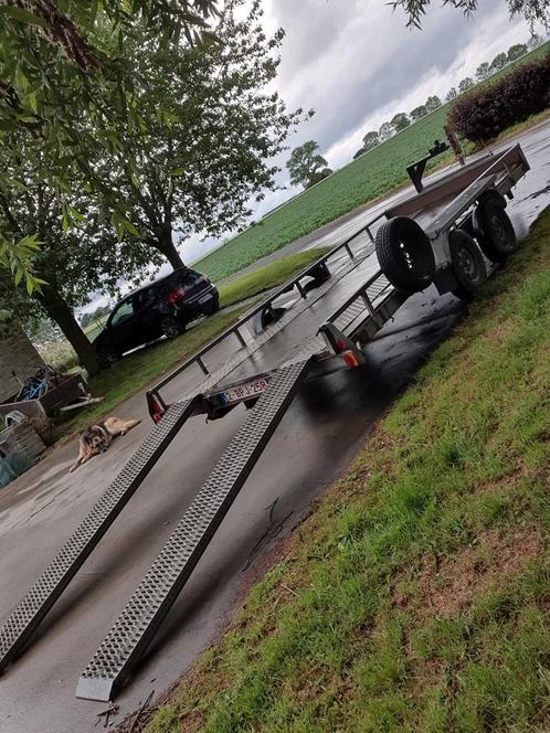 Groot aanhangwagen 5m plateau, Auto diversen, Aanhangers en Bagagewagens, Zo goed als nieuw, Ophalen