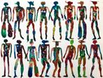 Origineel gouache van Wole Lagunju 2017 Nigeria, Ophalen of Verzenden