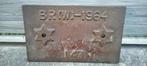 plaque en fonte br (w) 1964, Antiquités & Art, Enlèvement ou Envoi