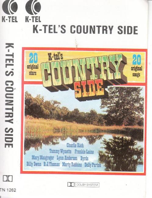 K-Tels Country Side op MC, Cd's en Dvd's, Cassettebandjes, Origineel, Country en Western, Verzenden