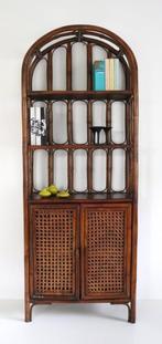 Vintage Bamboe / Rattan kast - Boho wandkast, Ophalen