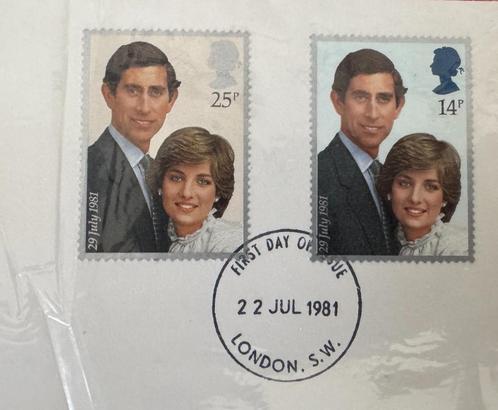 Herdenkingszegels voor de bruiloft van Charles & Diana, Postzegels en Munten, Postzegels | Thematische zegels, Gestempeld, Overige thema's