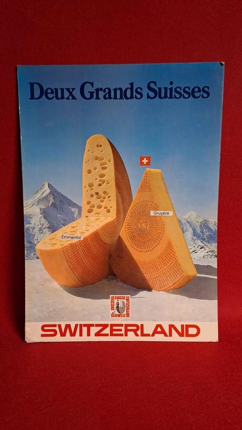 Reclame bord display Kazen Emmental Gruyère Zwitserland, Verzamelen, Merken en Reclamevoorwerpen, Gebruikt, Reclamebord, Ophalen of Verzenden