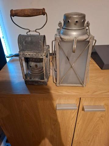 2 lanternes de la seconde guerre mondiale.   beschikbaar voor biedingen