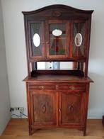 Prachtige art deco kast met glas in lood raampjes, Antiek en Kunst, Antiek | Meubels | Kasten, Ophalen