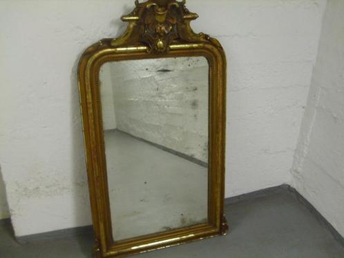 Antieke spiegel, Antiek en Kunst, Antiek | Spiegels, 50 tot 100 cm, 100 tot 150 cm, Rechthoekig, Ophalen