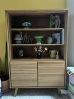 Boekenkast in massieve eik, Huis en Inrichting, Kasten | Boekenkasten, Ophalen, Zo goed als nieuw