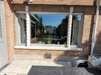 Vast raam in 3 delen in Merbau, Ophalen, Gevelraam of Ruit, 160 cm of meer, Zo goed als nieuw