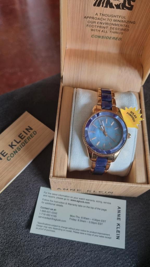ANNE KLEIN HORLOGE, Handtassen en Accessoires, Horloges | Dames, Gebruikt, Polshorloge, Overige merken, Overige materialen, Overige materialen