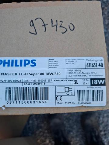 TL buizen Philips TL-D Super 80 18W/830 beschikbaar voor biedingen