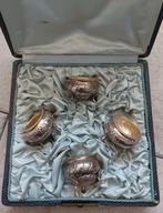 Zoutvaatjes, zilveren zoutvaatjes. Minerve. 19e postzegel. P, Ophalen of Verzenden, Goud