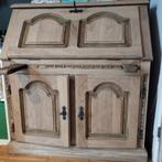 Secretaire in massief eik, Huis en Inrichting, Kasten | Secretaires, Ophalen, Gebruikt, Landelijk