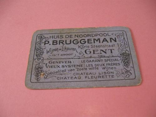 1 oude losse speelkaart Bruggeman , Gent (60), Collections, Cartes à jouer, Jokers & Jeux des sept familles, Utilisé, Carte(s) à jouer