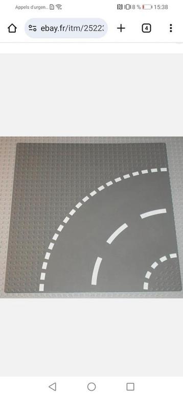 Route Lego 15x plaque virage + 6 boîtes plaque route Lego, Enlèvement ou Envoi, Comme neuf