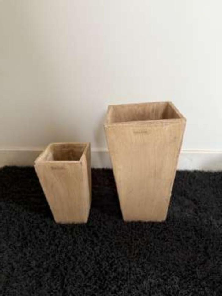 Verschillende soorten bloempotten, Tuin en Terras, Bloempotten, Nieuw, Aardewerk, Binnen, Minder dan 40 cm, Minder dan 25 cm, Vierkant