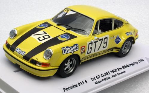PORSCHE 911 S - Chiquita #79 - FLY Slotcar 99081ref, Hobby en Vrije tijd, Modelbouw | Auto's en Voertuigen, Nieuw, Auto, 1:32 tot 1:50