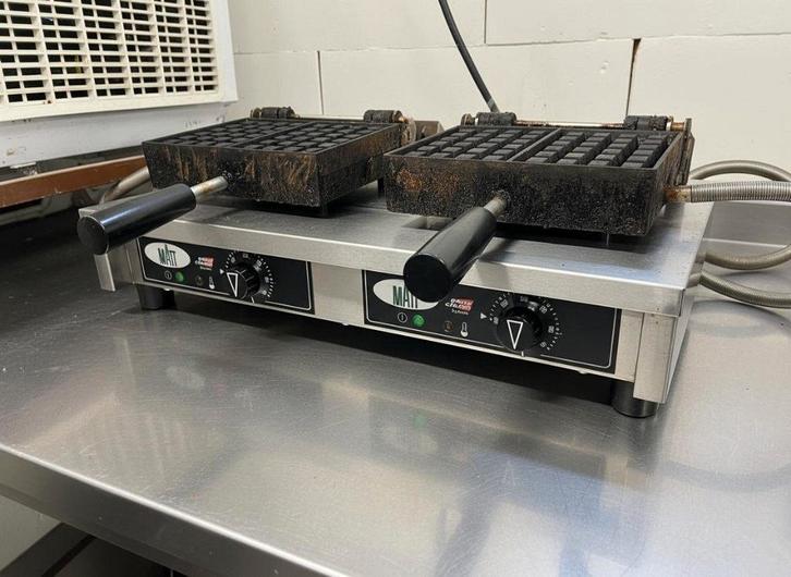 Professioneel dubbel wafelijzer MATT, Electroménager, Gaufriers, Utilisé, Enlèvement