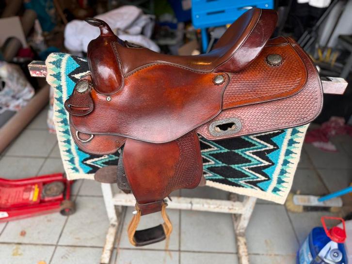Western zadel, Dieren en Toebehoren, Paarden en Pony's | Zadels, Zo goed als nieuw, Western, Ophalen