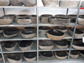 évier, vasque en pierre galet rivière , lavabos ,grand choix, Enlèvement, Neuf, Pierre, Lavabo
