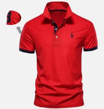 AIOPESON Polo shirt mannen XL ROOD beschikbaar voor biedingen