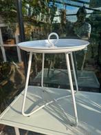 Rond design metalen tafeltje, Tuin en Terras, Ophalen, Zo goed als nieuw, Rond, Metaal