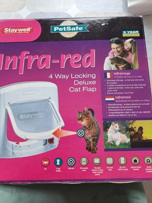 Nieuwe Deluxe Infra Rode kattenluik, Animaux & Accessoires, Accessoires pour chats, Neuf, Enlèvement ou Envoi