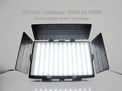 Falcon Eyes LED lampset 3000k–7000k met transporttas, TV, Hi-fi & Vidéo, Photo | Studio photo & Accessoires, Utilisé, Enlèvement