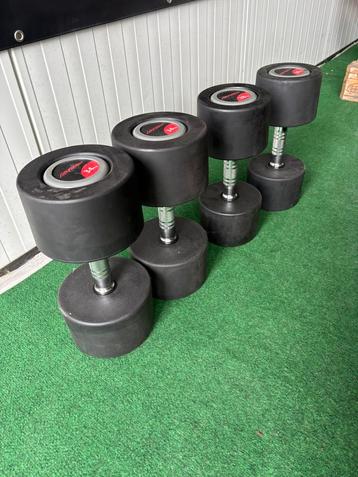 28-34kg dumbells life fitness beschikbaar voor biedingen