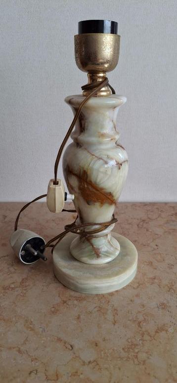 Vintage Lampvoet uit Onyx. beschikbaar voor biedingen