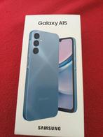 Samsung Galaxy A15 met flip cover en kassa ticket, Comme neuf, Android OS, Bleu, 10 mégapixels ou plus
