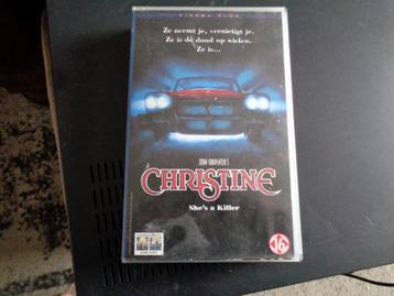 originele vhs christine 1983 car horror movie  weg is weg