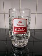 GLAS WIEL'S (WIELEMANS) 1/2 L TE KOOP, Verzamelen, Glas en Drinkglazen, Ophalen of Verzenden, Zo goed als nieuw, Bierglas