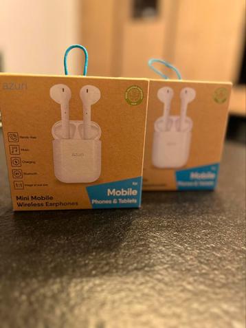 Azuri mobile wireless earphones 2 stuks disponible aux enchères