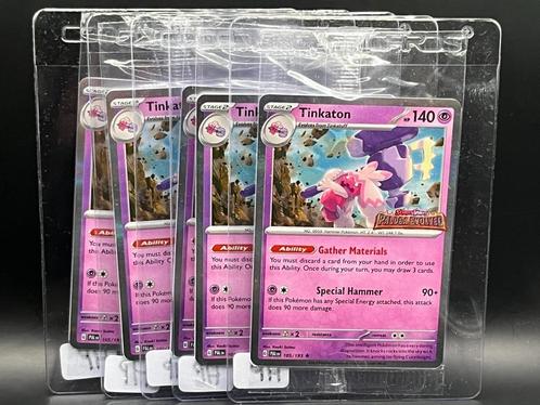 Pokémon : Tinkaton Paldea Evolved Stamped - Sealed, Hobby en Vrije tijd, Verzamelkaartspellen | Pokémon, Zo goed als nieuw, Losse kaart