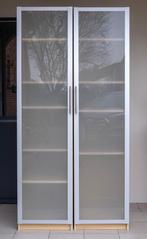 2 PAX-kasten - deuren van glas en aluminium, Huis en Inrichting, Ophalen, 200 cm of meer, 50 tot 100 cm, Glas