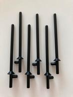 Lego lans zwart (6x), Verzenden, Zo goed als nieuw, Losse stenen, Lego