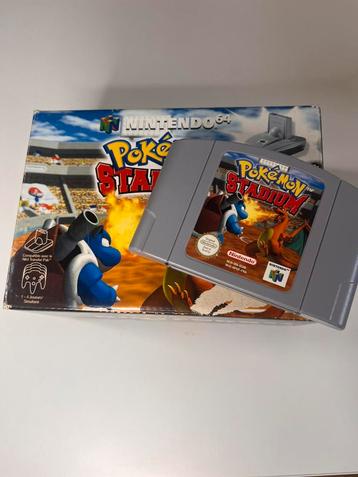 Pokémon Stadium N64 in doos met instructies en exp. pak beschikbaar voor biedingen
