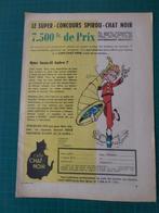 Spirou - publicité papier - 1958, Overige typen, Gebruikt, Guust of Robbedoes, Ophalen of Verzenden