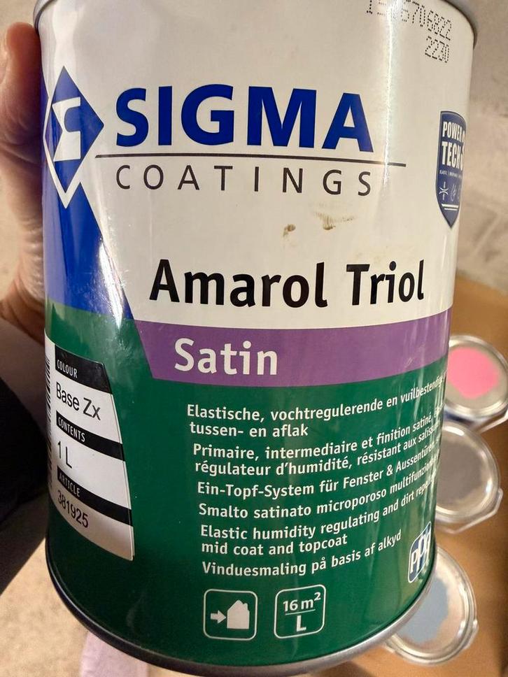 Sigma amarol triol taupegrijze lak 0,75liter, Hobby & Loisirs créatifs, Bricolage, Neuf, Matériel, Enlèvement ou Envoi