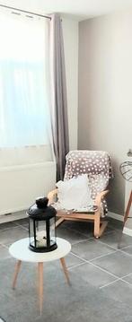 Siège armature en bois avec housse beige, Enlèvement, Bois