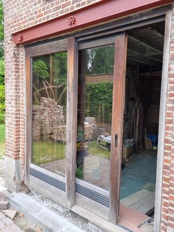 glazen wand met schuifdeur, Doe-het-zelf en Bouw, Ophalen, Gebruikt, Dubbelglas