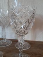 6 verres à Porto - en cristal - sur pieds torsadés, Enlèvement