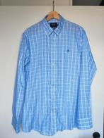 River Woods blauw geruit hemd Custom fit L, Ophalen of Verzenden, Nieuw, Blauw