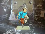 Figurine Tintin en métal relief : Coke en stock, Collections, Comme neuf, Tintin, Enlèvement, Statue ou Figurine